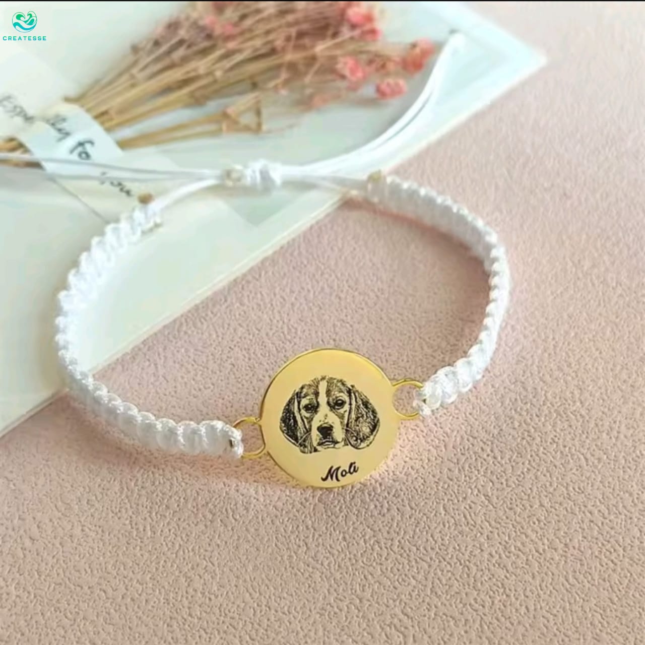 Pulsera con Grabado de Mascota
