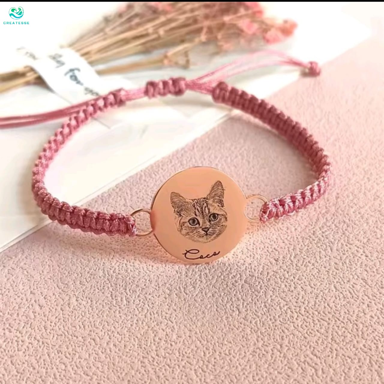 Pulsera con Grabado de Mascota