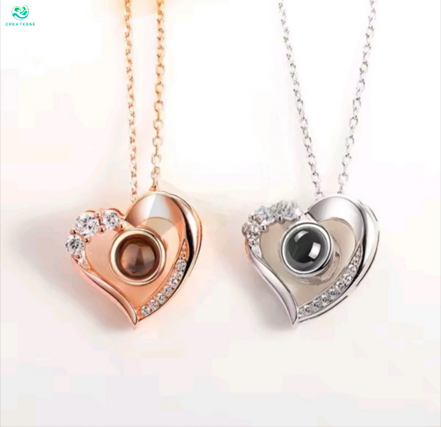 Collar de Corazón con Proyector