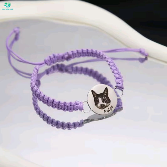 Pulsera con Grabado de Mascota
