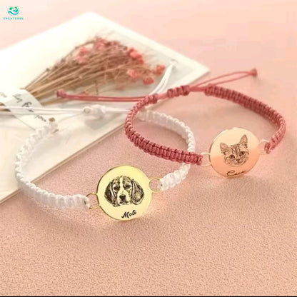 Pulsera con Grabado de Mascota