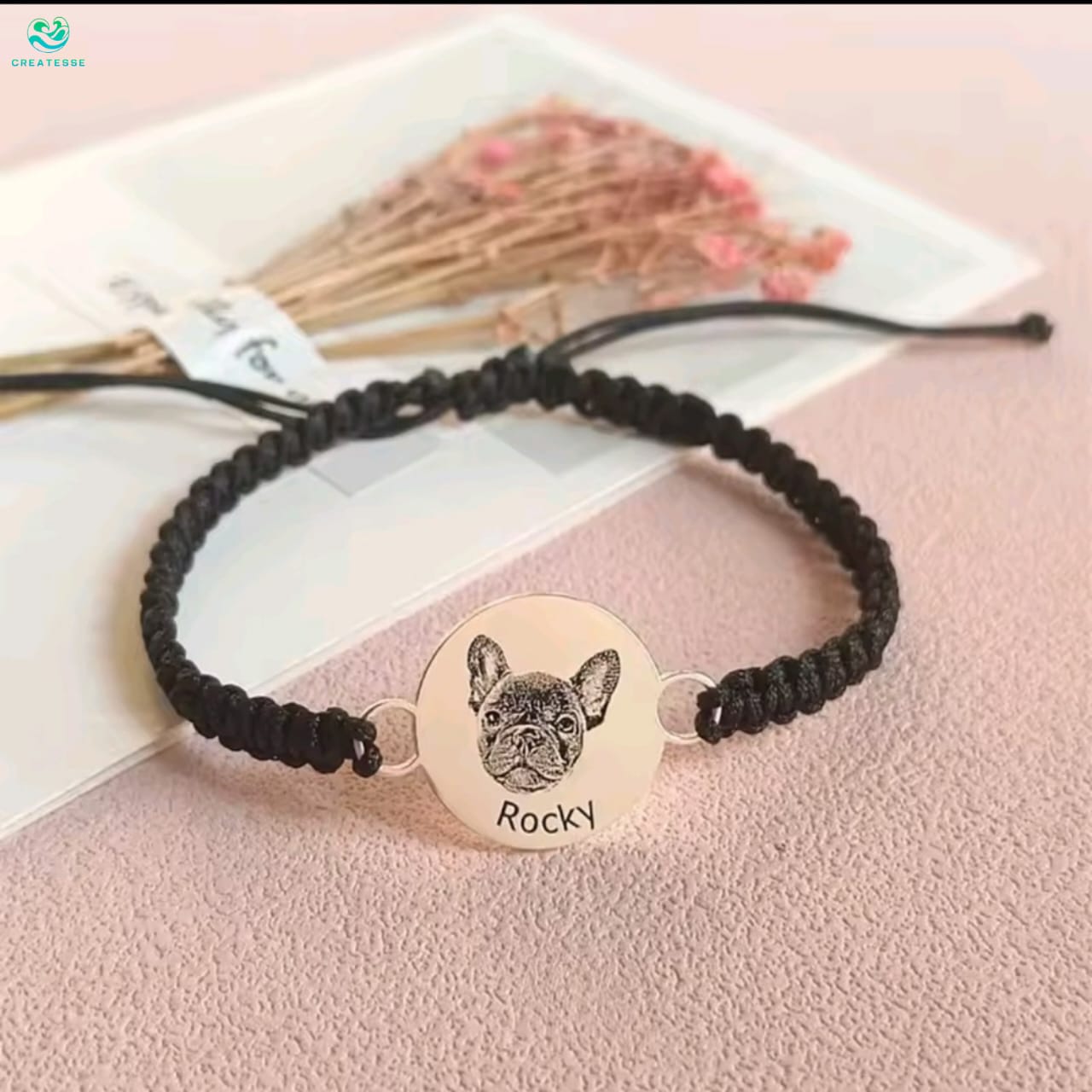 Pulsera con Grabado de Mascota