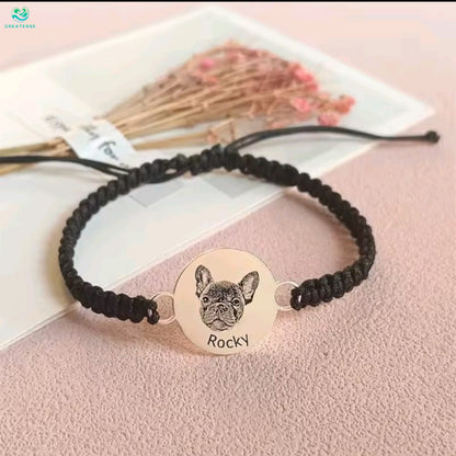 Pulsera con Grabado de Mascota