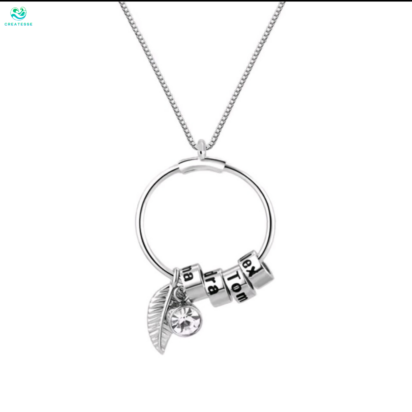Collar de Hoja con Grabado